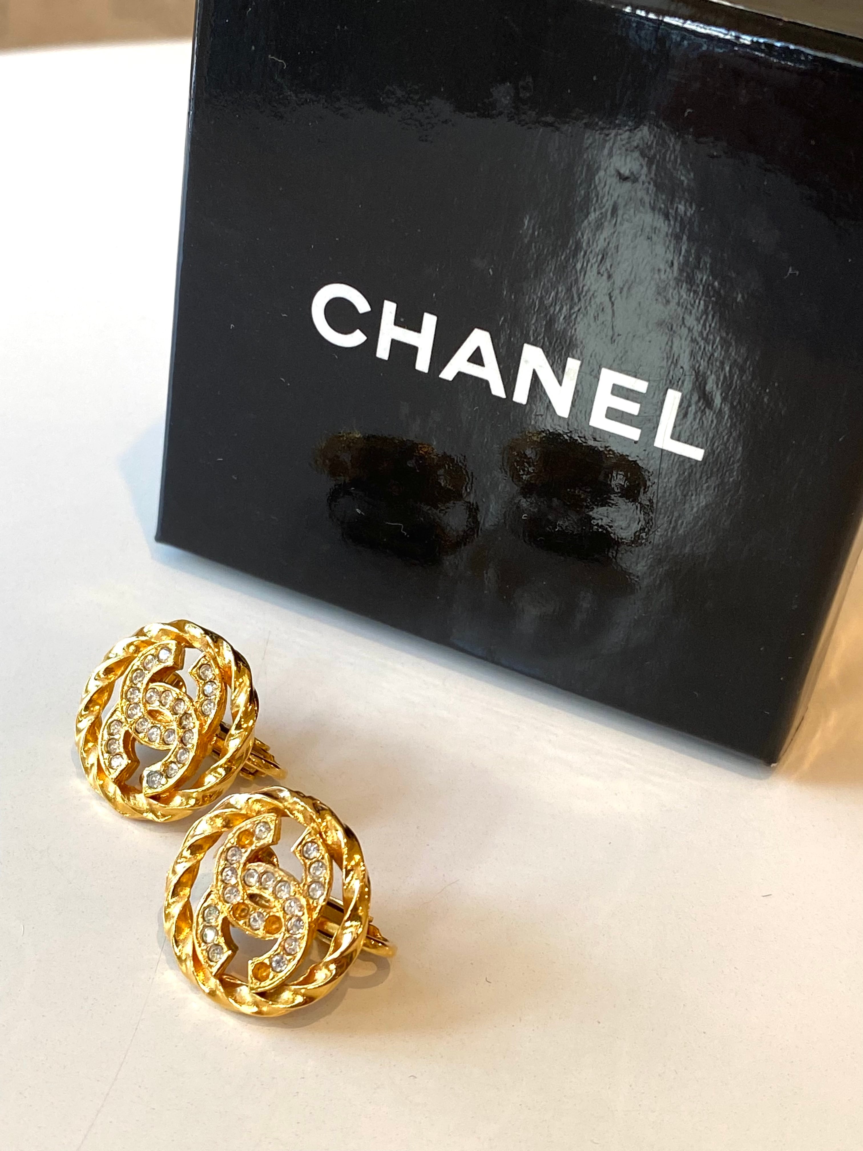 ヴィンテージシャネル CHANEL イヤリング ココマーク 2137 GP ライン  