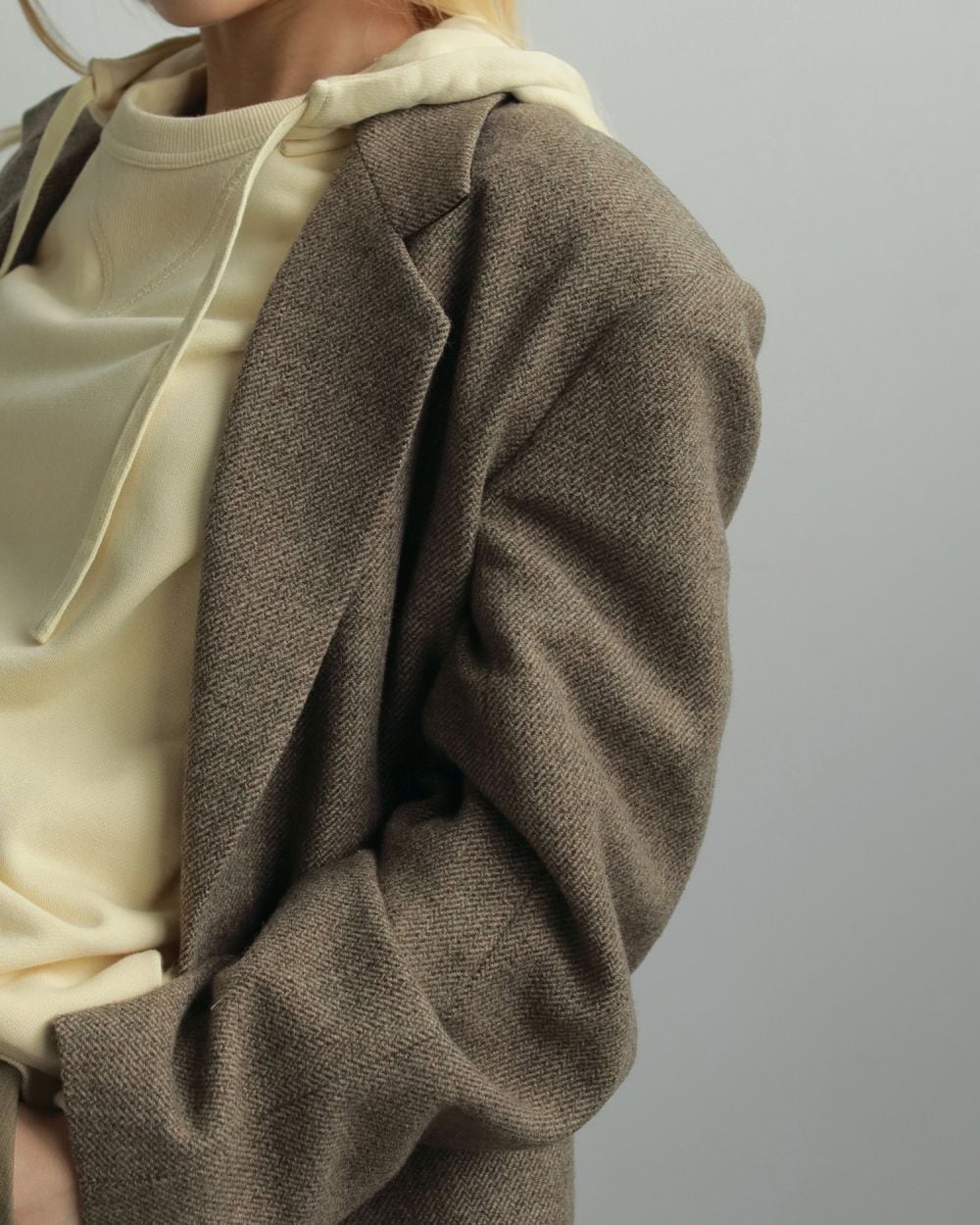 anuke(アンヌーク) Herringbone Wool Jacket | サウスオレンジ｜メンズ