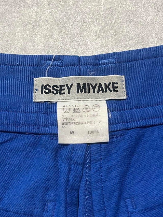 issey miyake 10ss クロップド バルーンパンツ ブルー | CHASE 