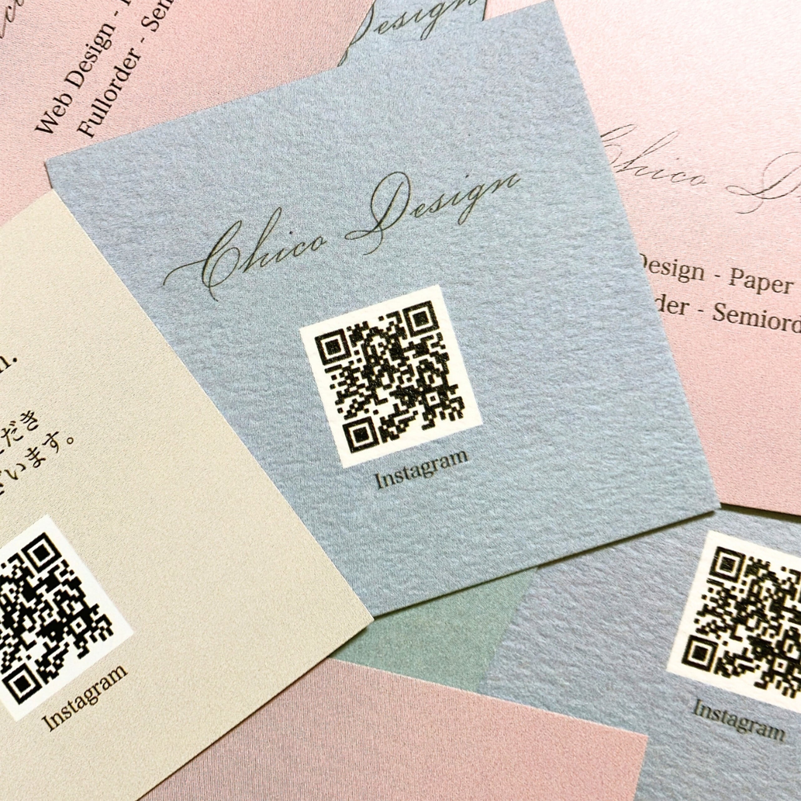 サンキューカード(くすみカラー)　24枚　手書き サンキューカード(くすみカラー) 24枚 手書き サンキューカード