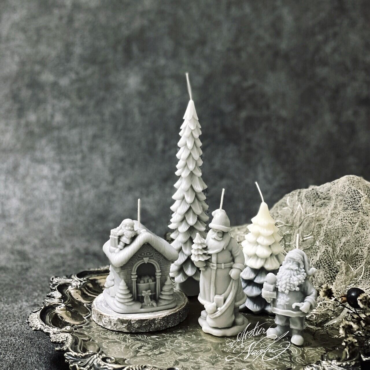 サンタクロース(立体)d シリコンモールド | シリコンモールド・クレイ