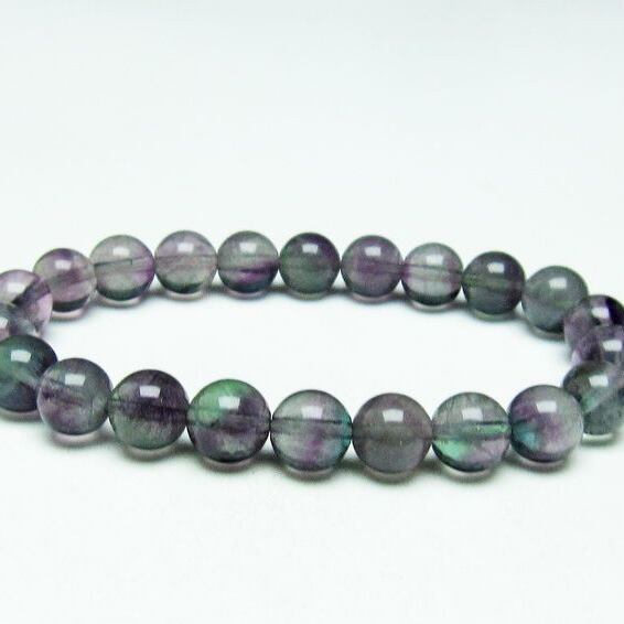 フローライト ブレスレット 9mm 蛍石 ブレス 一点物 メール便可 [M便 1/10] 111-35288