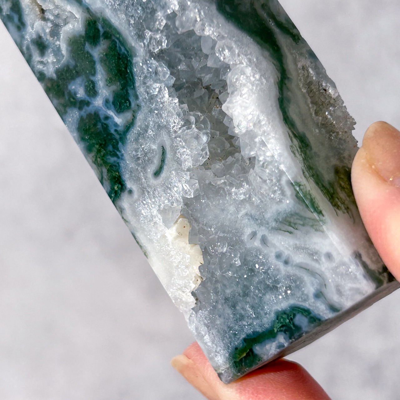 モスアゲート ジオード タワー