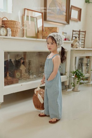 [MELIKEY] Pocket Suspenders Bodysuit (JS/JM) / [미라이키] 포켓멜빵수트 (JS/JM)