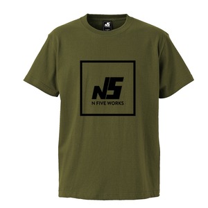 N5 ロゴTシャツ 半袖 カーキ