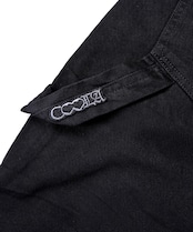 レタリングコットンハーフパンツ (BLACK) CQ-47090