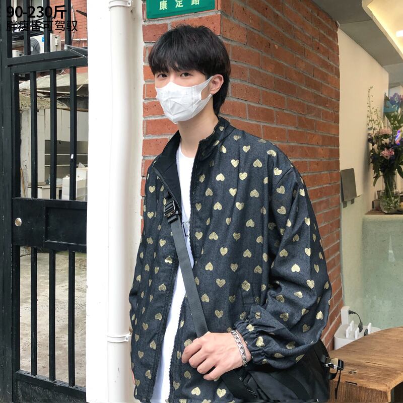 ジャケット スタイルルーズカジュアルフローラルカラーオータム 大きめサイズ 秋物 花柄 ヒップホッププラスサイズ88635304776