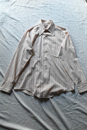 1970s Cream stripe shirt