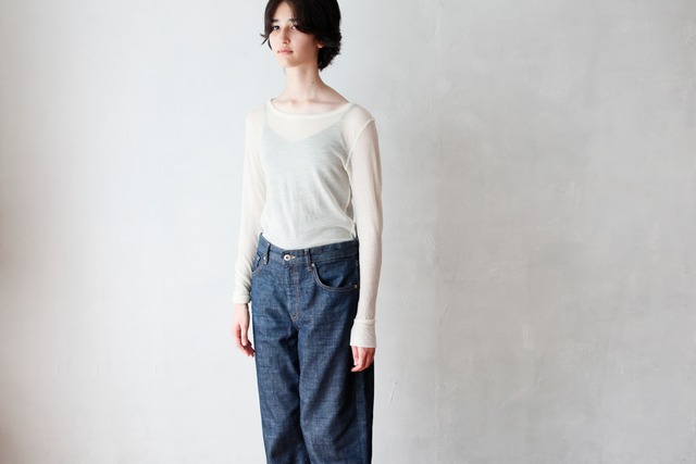 （SELECT）ウール100% クルーネックロンT