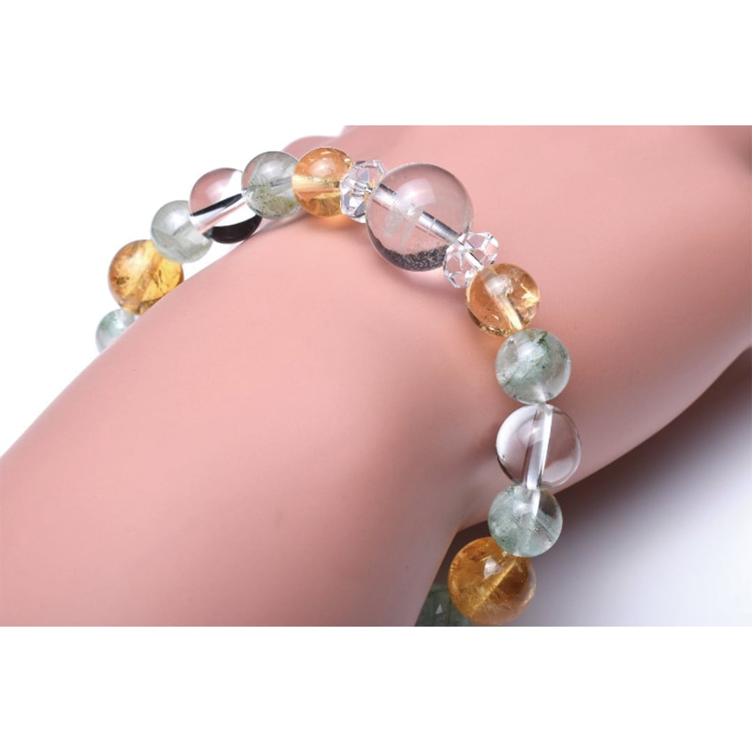 MIXピーターサイト約12mm 天然石ブレスレット ミックス ピーターサイト