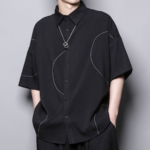 Japanese-style summer T-shirt with a dark aesthetic(MT1571)