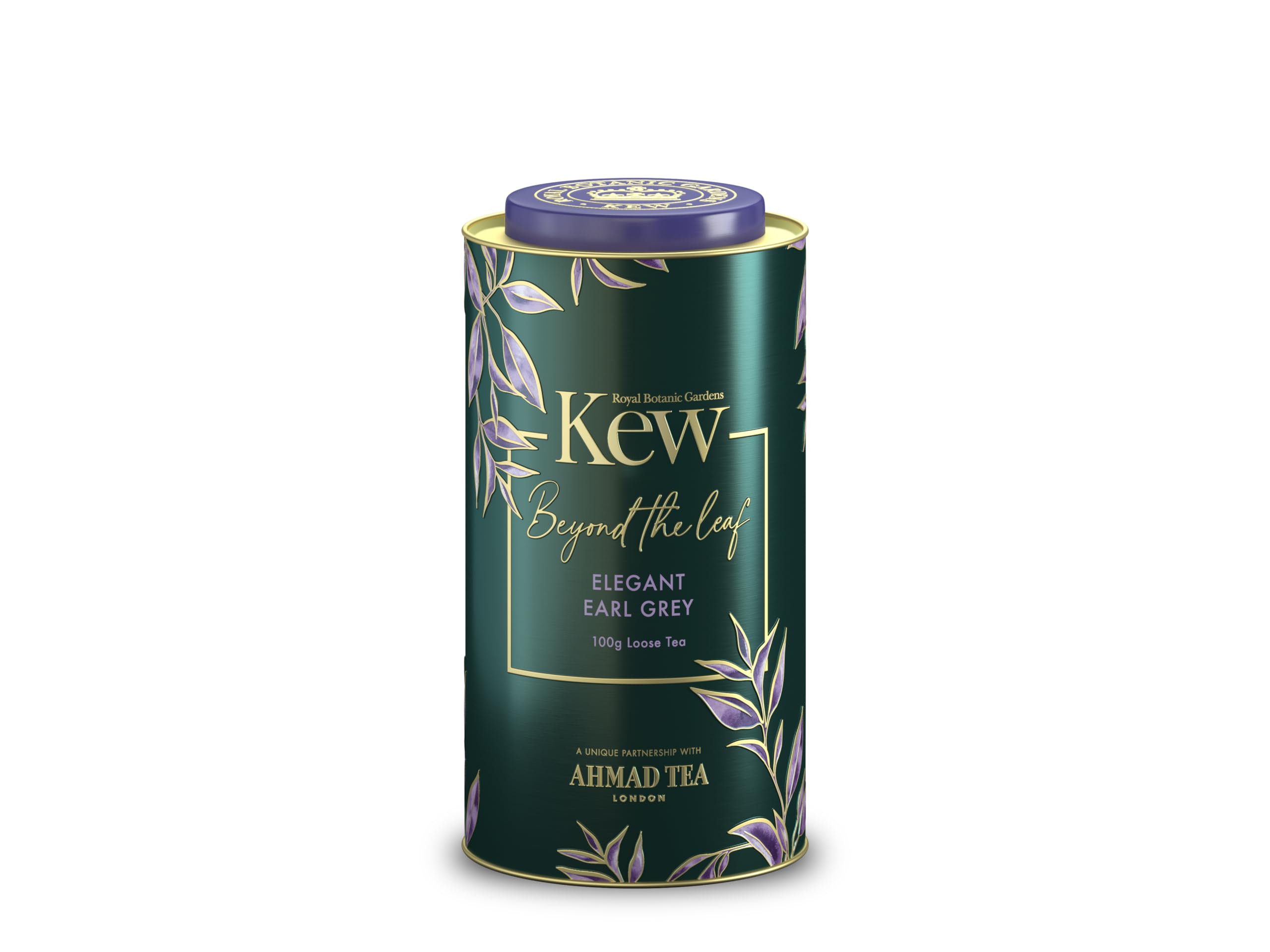 【数量限り】アーマッドティー キューガーデンズ アールグレイ リーフ 缶 100g 英国ブランド 紅茶 AHMAD TEA 茶葉
