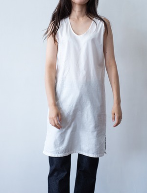 aulico : TANK TOP LONG (Narrow Fit)  / WHITE