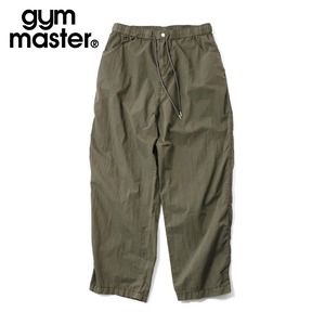 gym master ジムマスター 軽量＆丈夫なコットンナイロン素材 ピグメントロングパンツ ウエストゴム仕様 G733792 オリーブ
