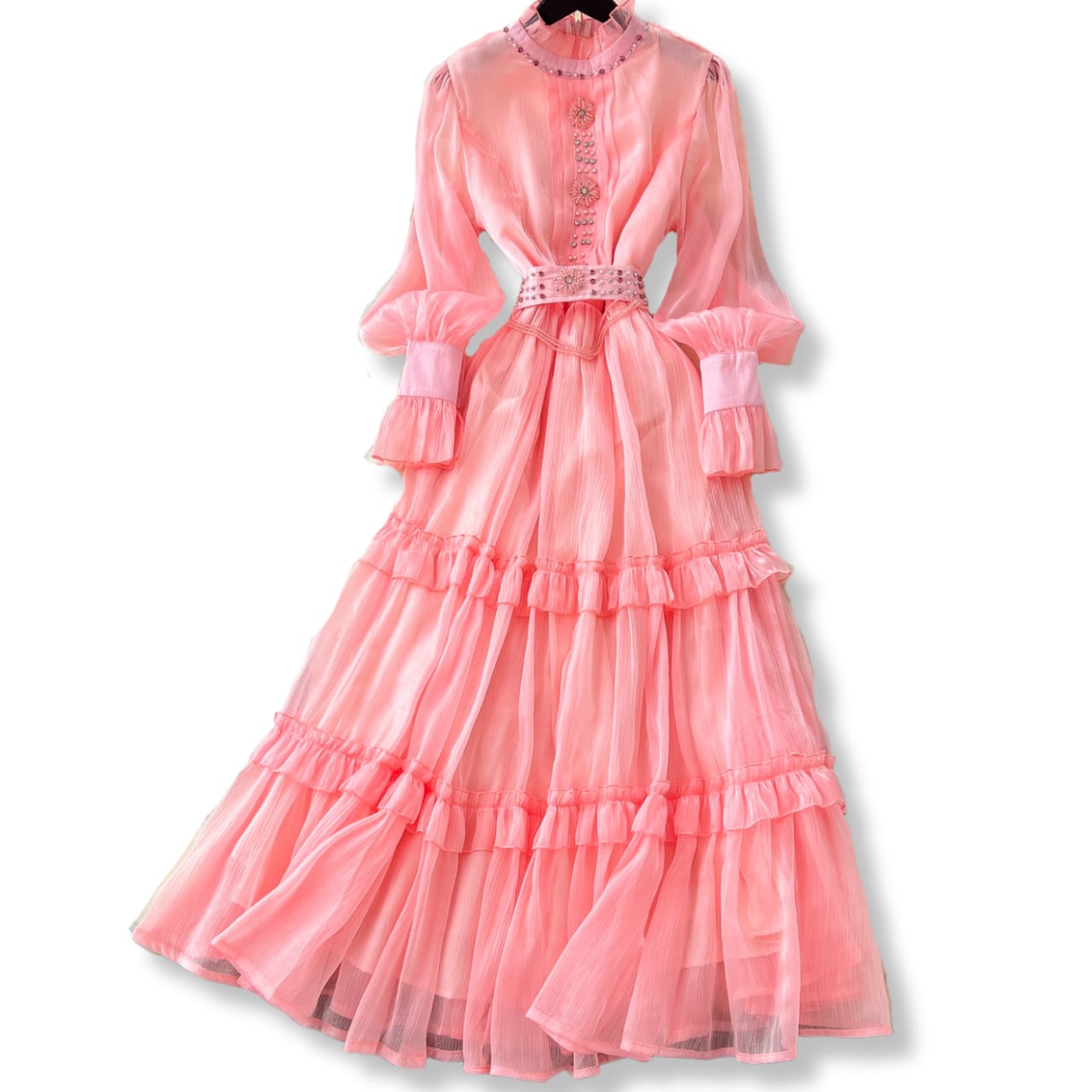 シアーティアードロマンワンピース L1855