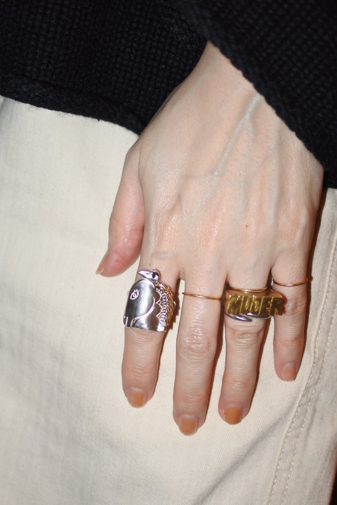 OH MY HORSE RING / SILVER × K18GOLD | Hi-CORAZON