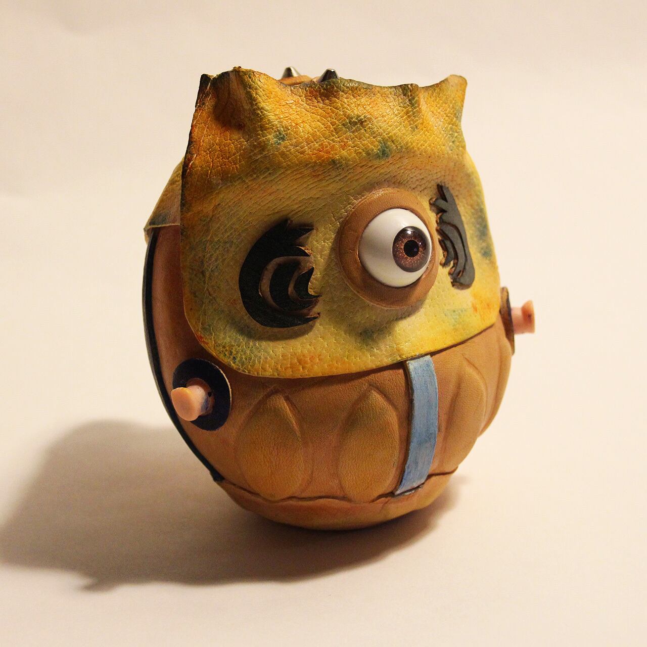 焔 - 黄鬼 達磨 ≪ 愛でだるま ≫ YellowFlame - ONI Daruma , Medium