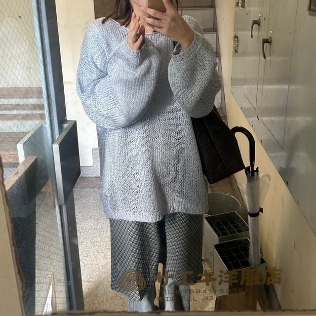 ローケージスパンコールプルオーバー【ブルー】/