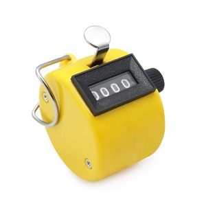 【特価処分】AmzBarley カウンター 数取器 手持ち カウント 4桁 数取り器 カウンター 防水 小型 数 取り 数カウンター 計数器 野球 カウンター 手持型 counter 手掌用 計数 野球 カウンター 人数カウンター 数 取り カウンター1個入 (イエロー)