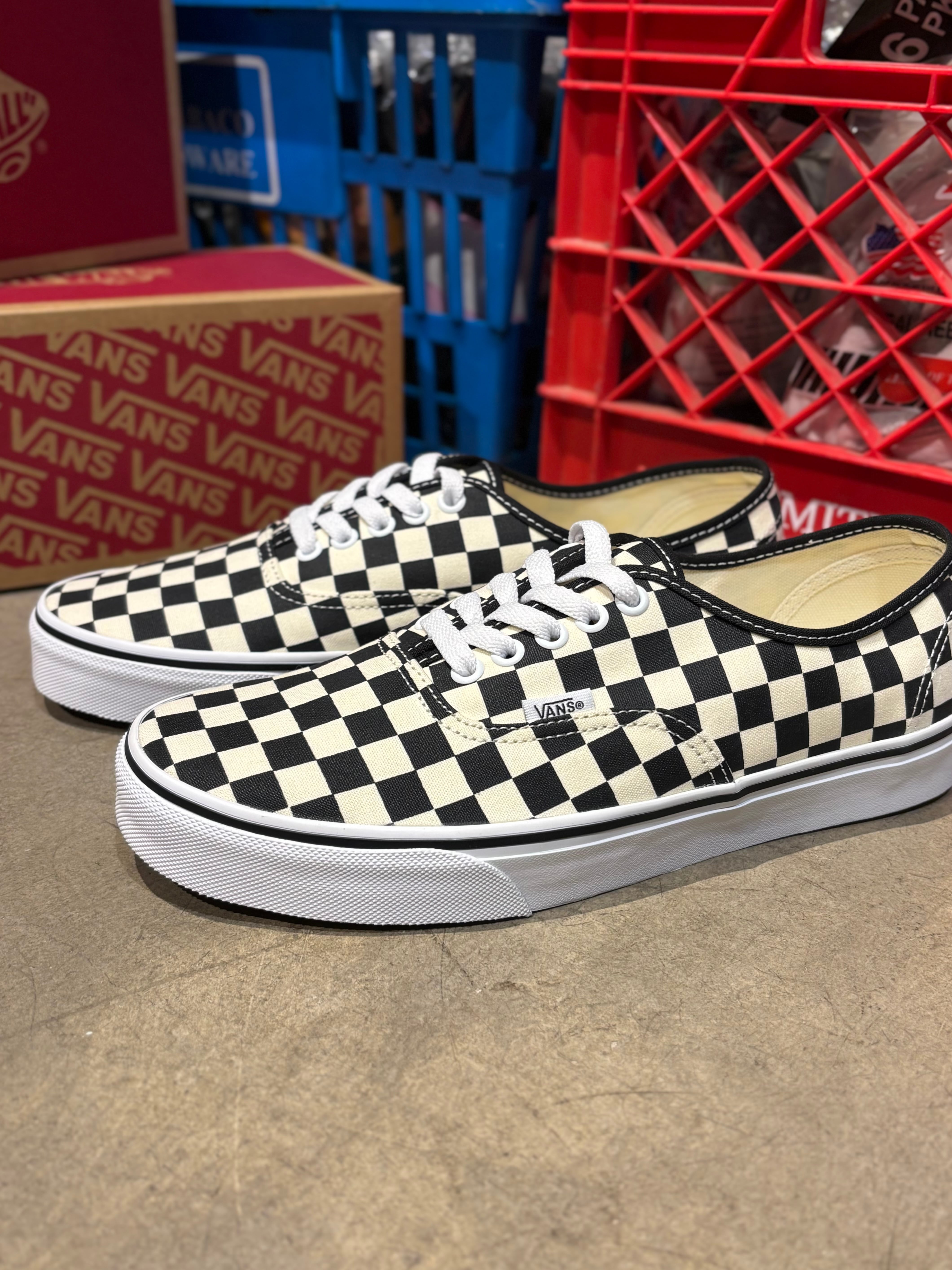 VANS Authentic PRIMARY CHECK Black/White / ヴァンズ VANS Authentic PRIMARY CHECK Black/White / ヴァンズ