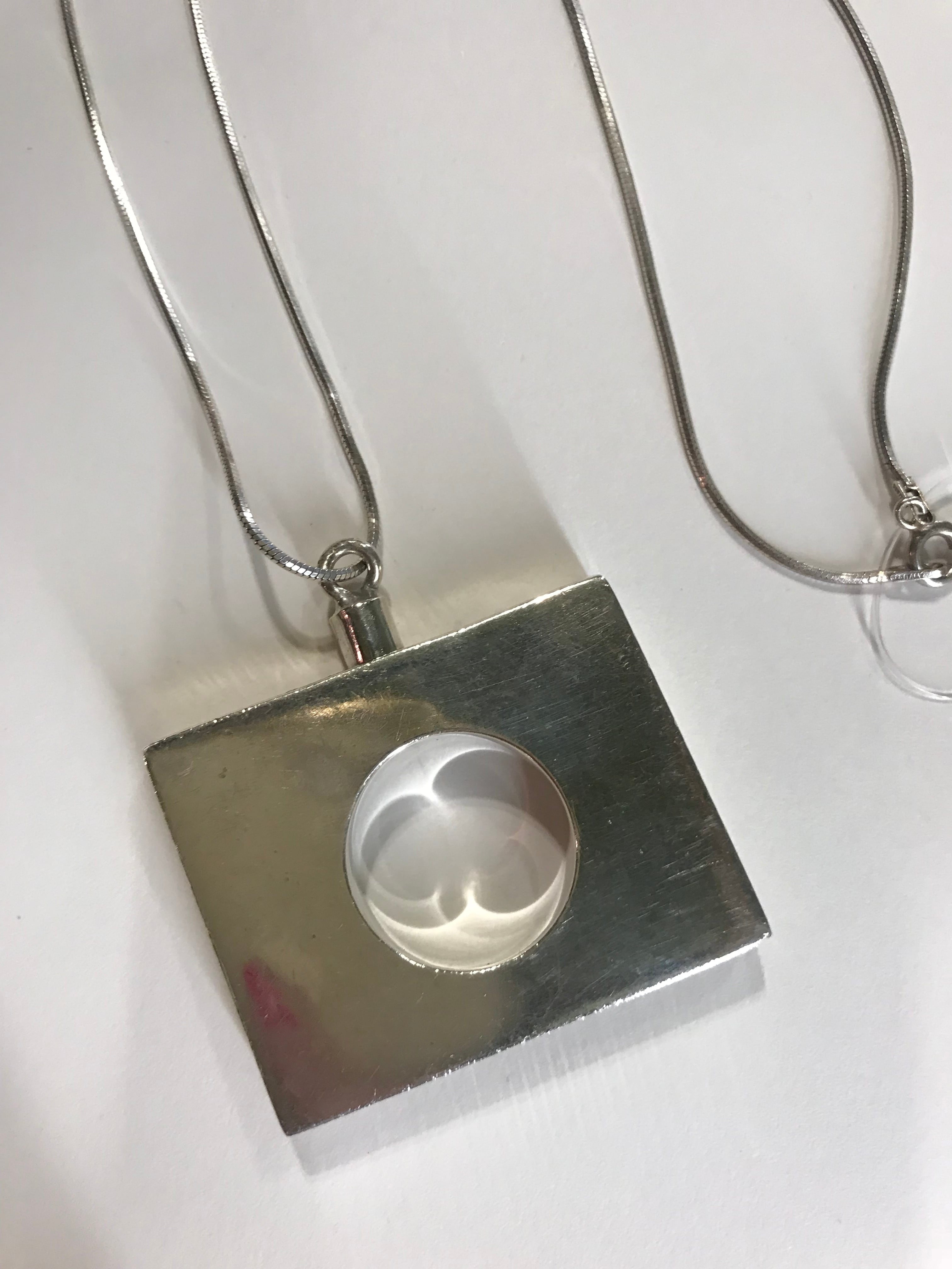 【Labradorite】silver 925 modern necklace