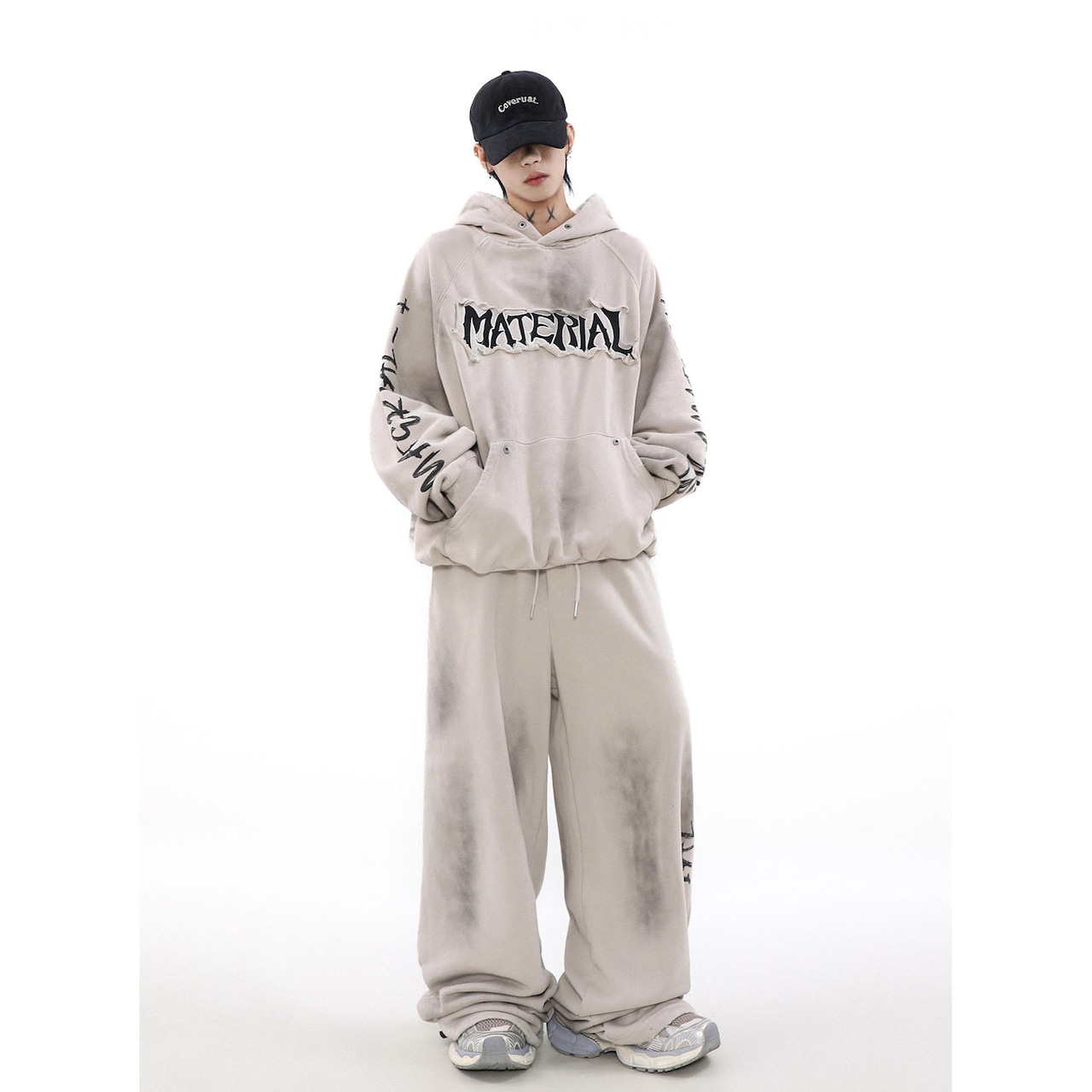 VINTAGE ウォッシュ加工 セットアップ パンツ P181