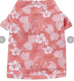 即納【nalu select】ハワイアンデザインTシャツ (Red／Mサイズ)