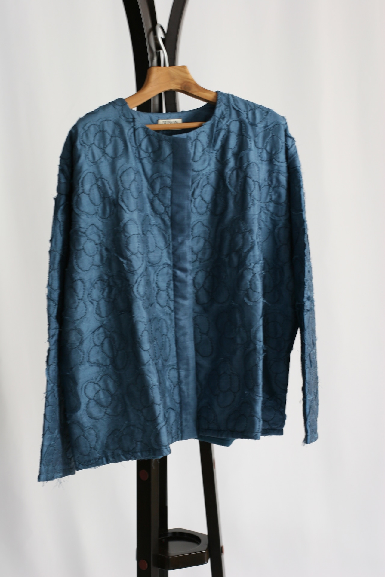 【BUNON】Khadi Silk Flower Quilting Blouson(BN2651)