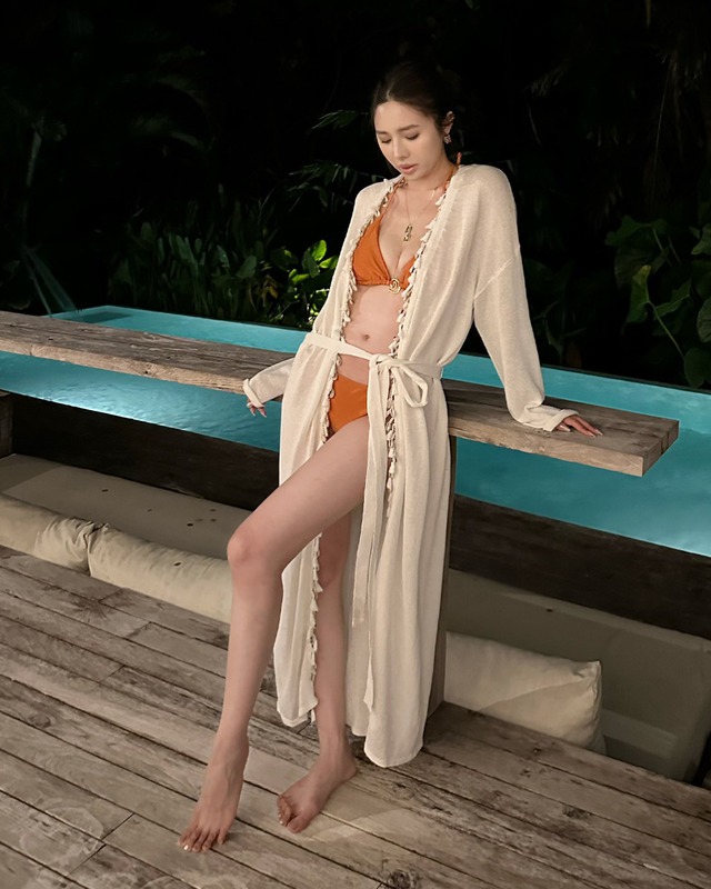 シアーリボンディテールロングガウン　m26030