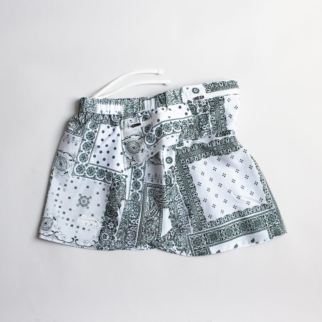 ranor（ラナー）BANDANA SKIRT -WHITE レディースランニングスカート