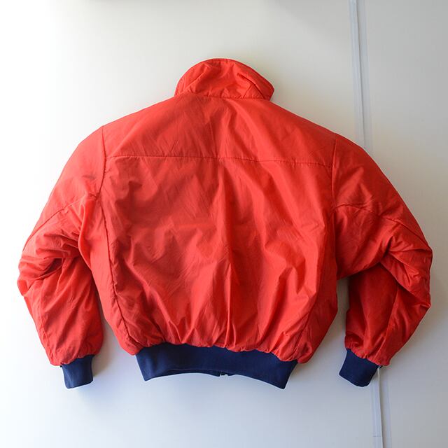 80s Columbia コロンビア リバーシブル ダウンジャケット M 赤 紺 | NY