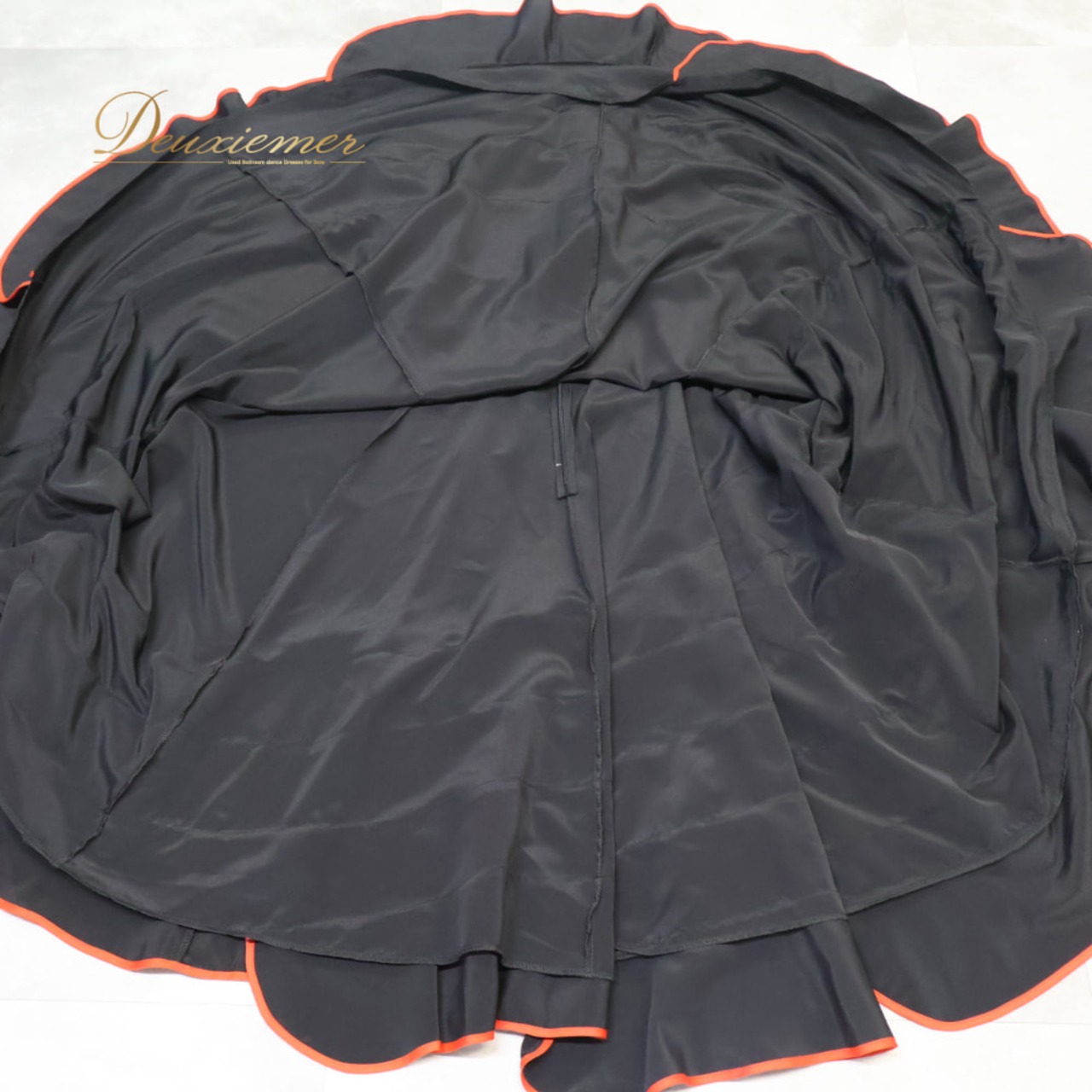 フラメンコ 衣装 prima boutique プリマブティック ファルダ スカート ブラック系 レッド系 黒 赤 ボランテ 段々 ライン 無地 レッスン 練習 レディース ダンス パーティ 発表会 ステージ 発表会衣装 舞台衣装