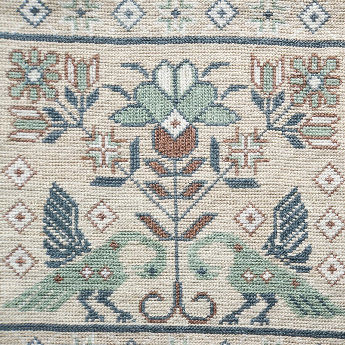スウェーデン 刺繍タペストリー『花と鳥』 | Pay ID