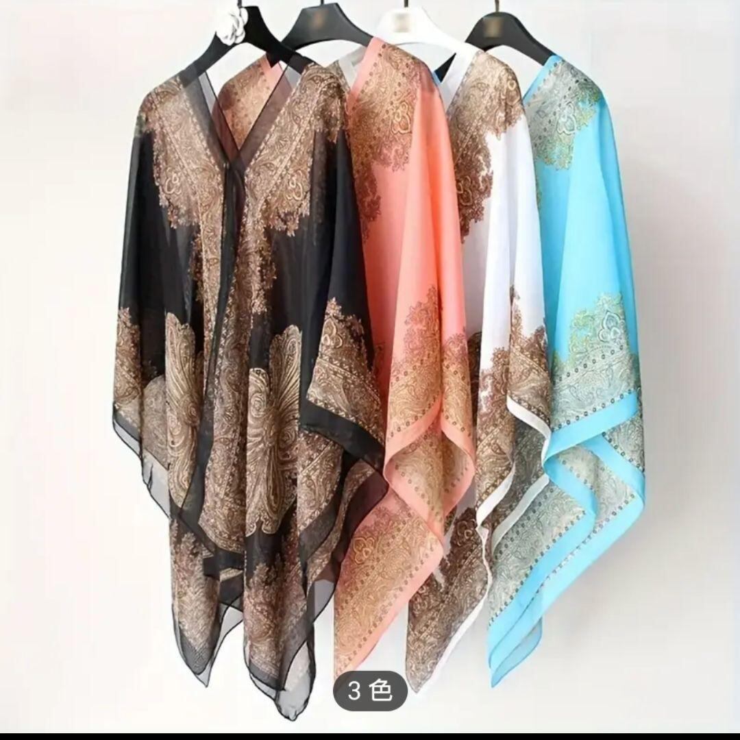 大特価♡花柄 シフォン ショール 可愛い 夏 ストール 日焼け 防止
