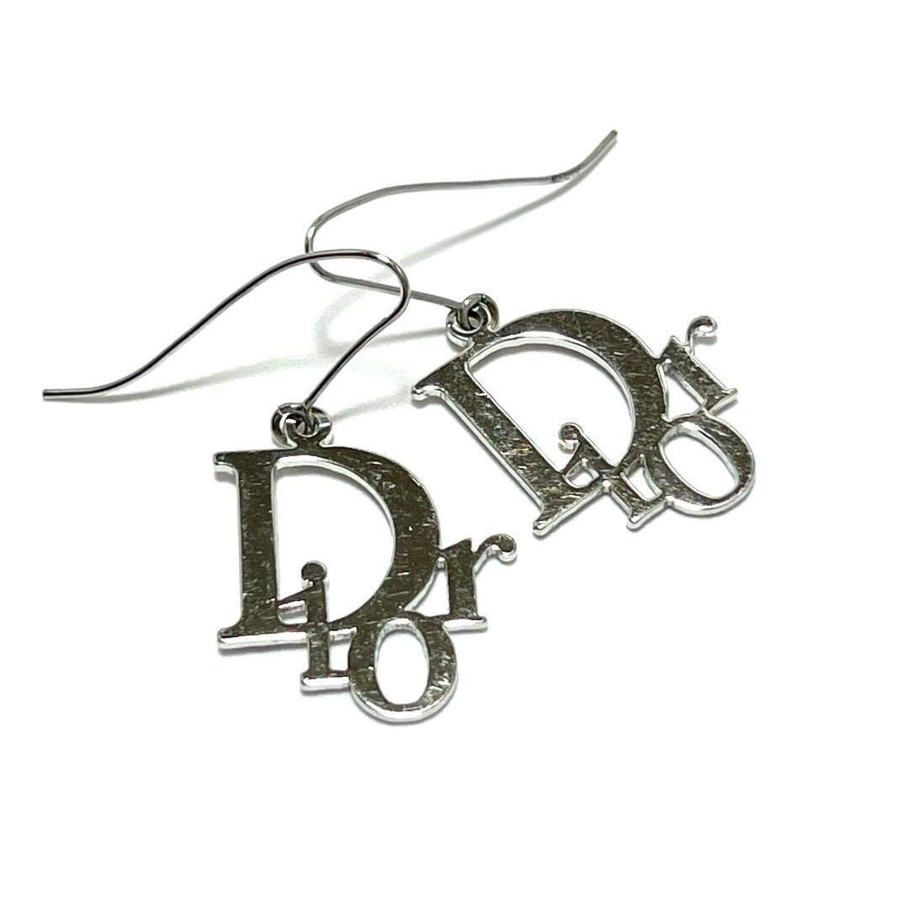 勿体ない 極美品 Dior ディオール Diorロゴ 翼 シルバーネックレス CD 