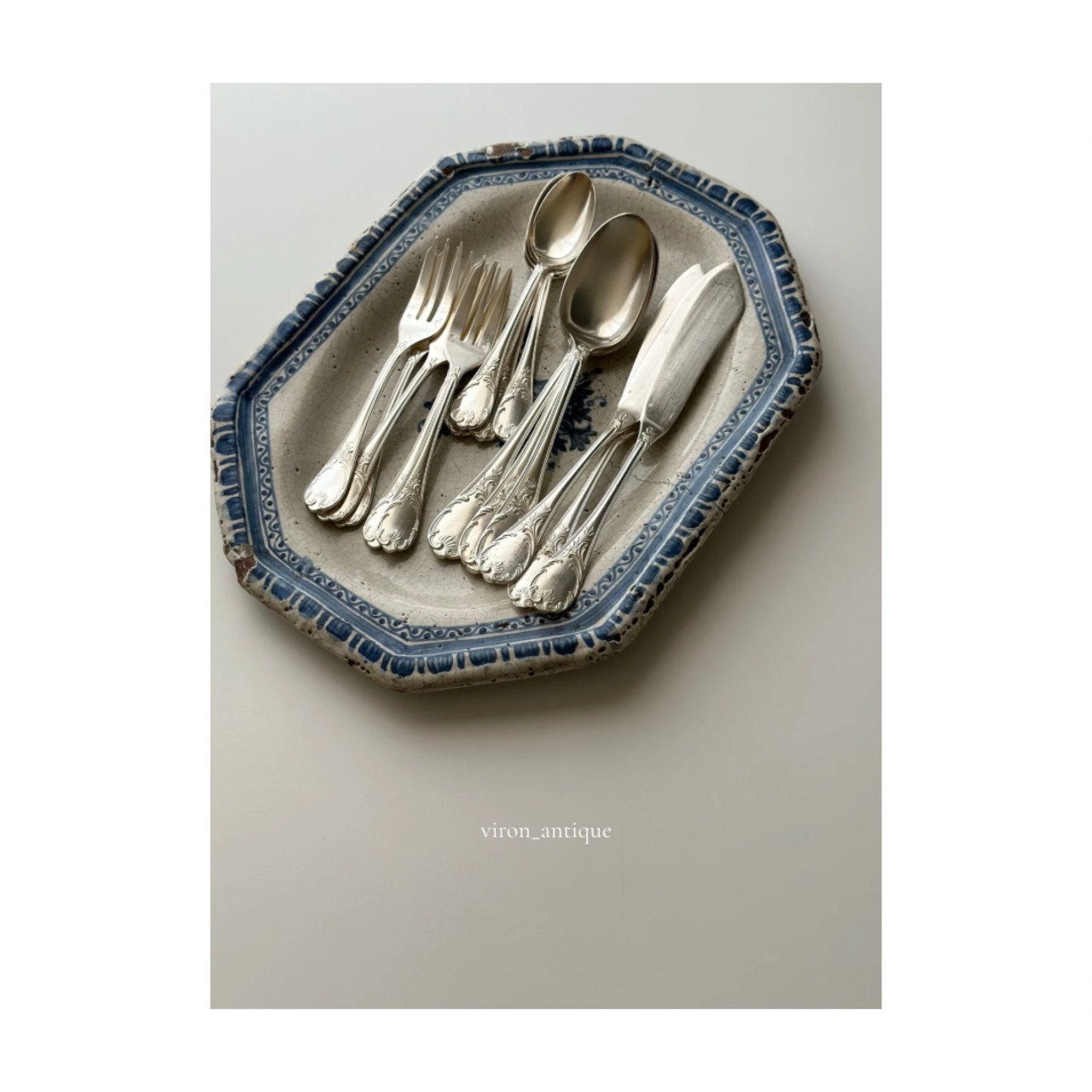 クリストフル マルリー テーブルスプーン、テーブルフォーク各4点