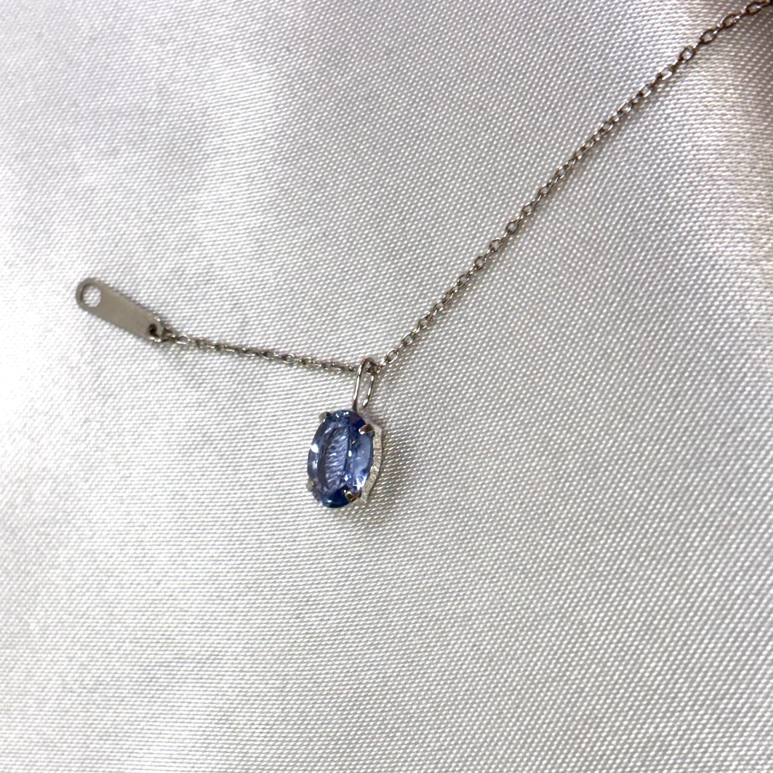 k10 WG サファイアネックレストップ K10WG サファイア ペンダントトップ | jewelryprocess