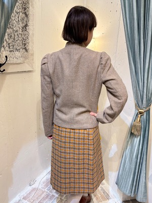 70’s stand up collar wool jacket