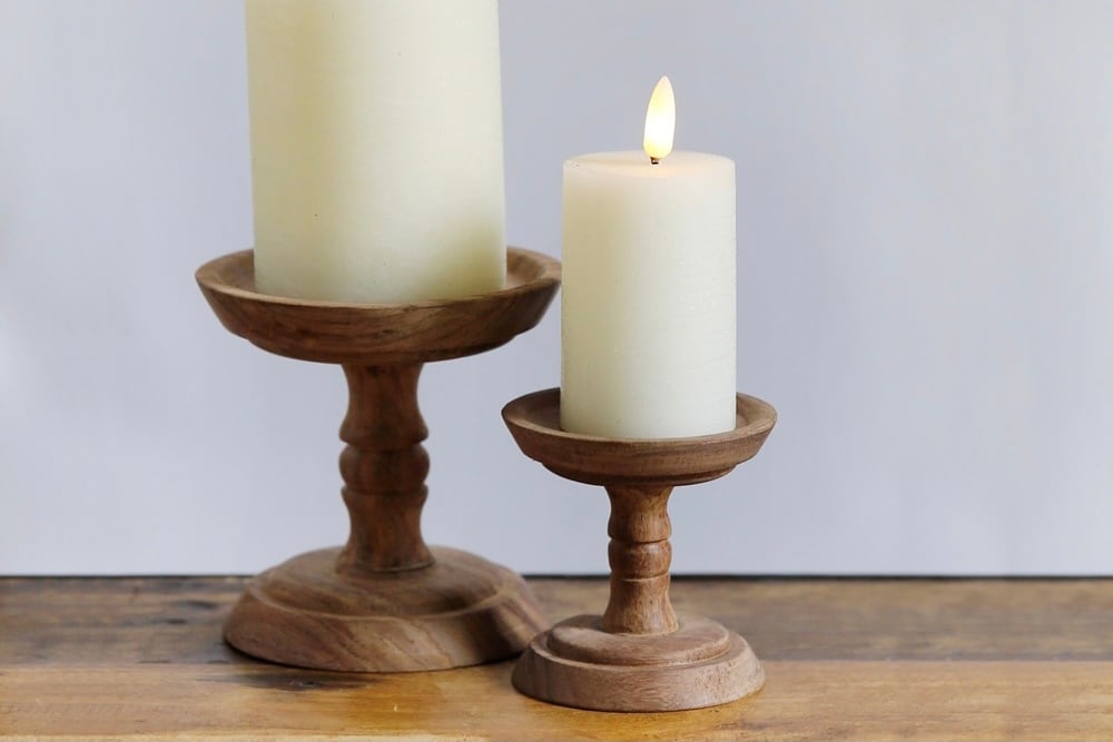 Horn Please MADE ＷＯＯＤ キャンドルスタンド コンポート（L