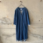 Bell sleeve denim dress