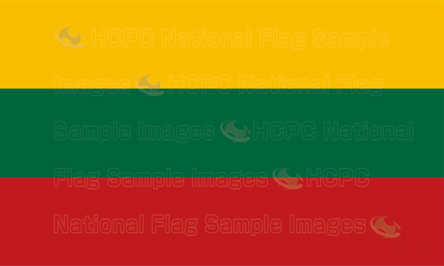 リトアニア Lithuania 国旗 正寸L版 国旗ライブラリ