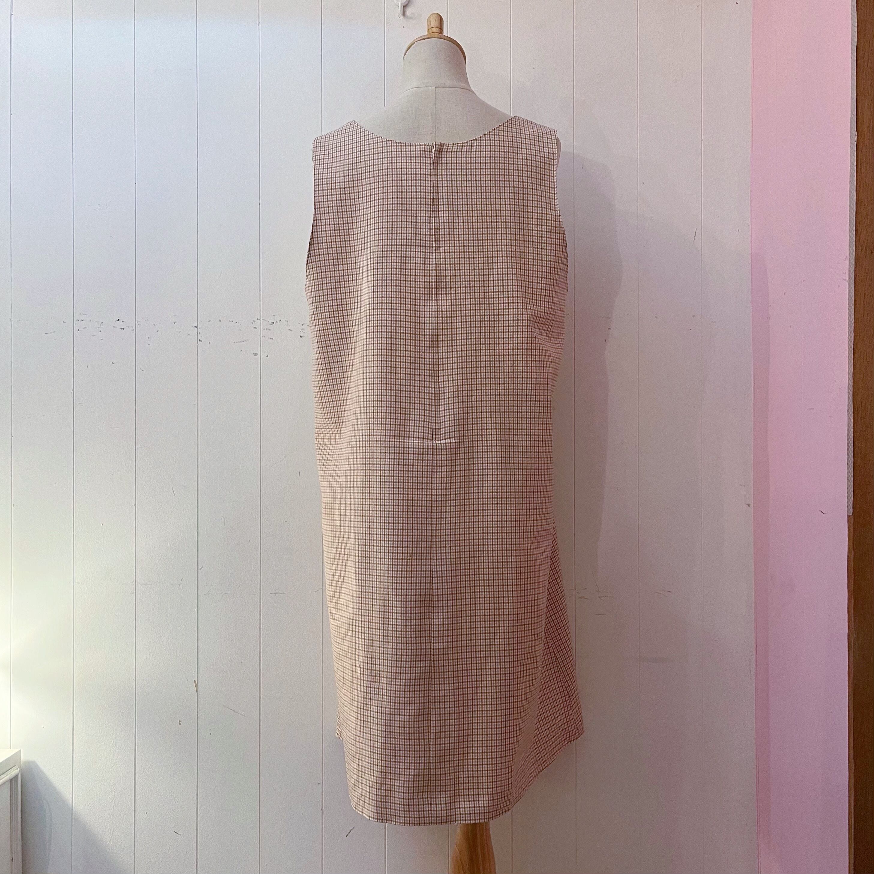 marie claire / yellow check one-piece