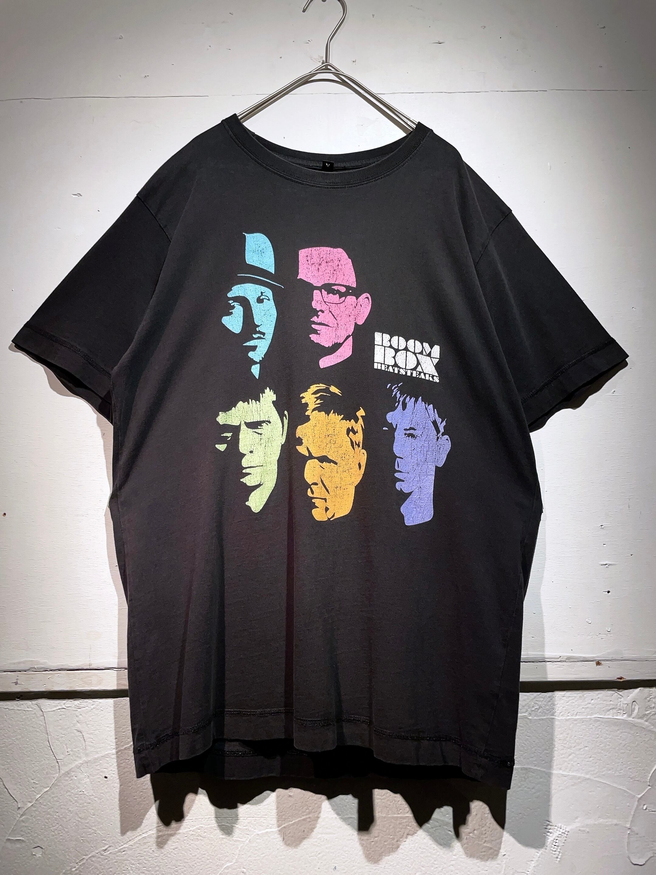 ” BOOM BOX ” face printed Black Tee