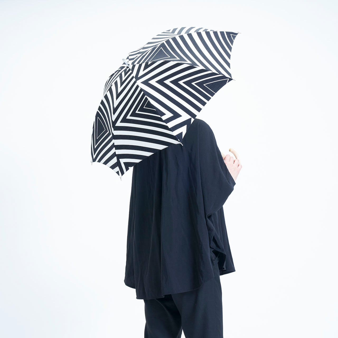 Umbrella ／black x kaleidoscope 風呂敷晴雨兼用日傘 ＜ショート長傘