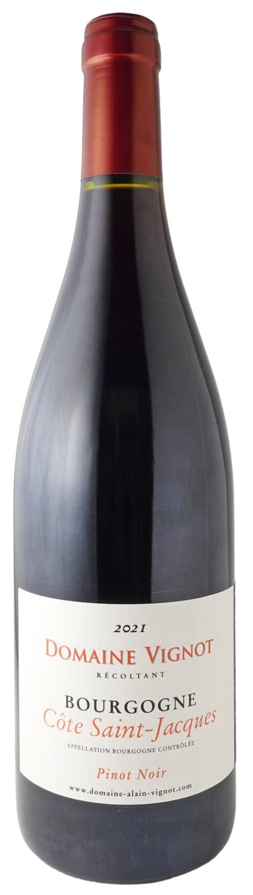 ブルゴーニュ・コート・サンジャック・ルージュ　21　 ドメーヌ・アラン・ヴィニョ　 Bourgogne Cote St Jacques Rouge　Alain Vignot 　