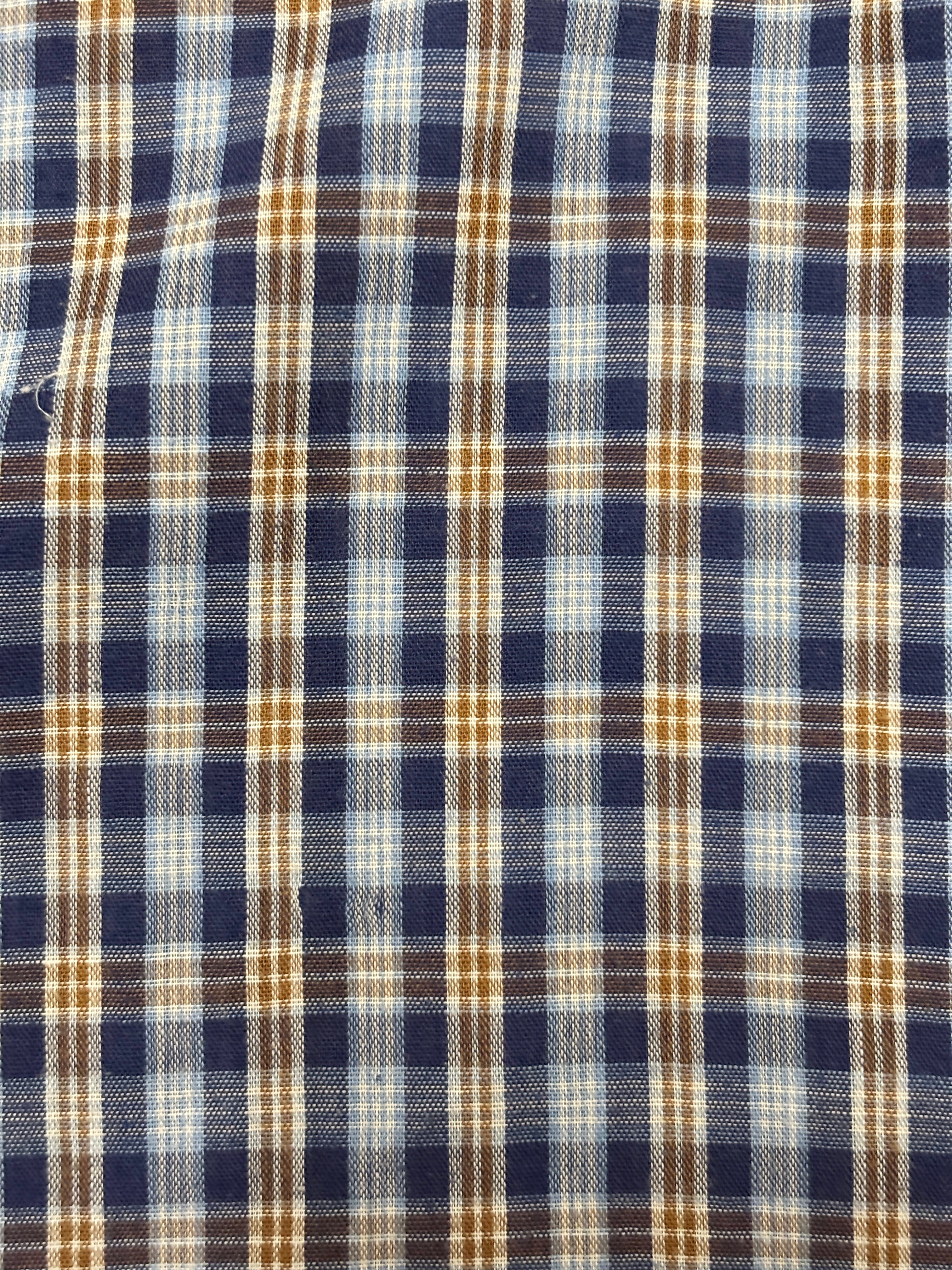 90～00s OLD STUSSY/Check L/S Shirt/紺タグ/M/チェック柄シャツ/長袖