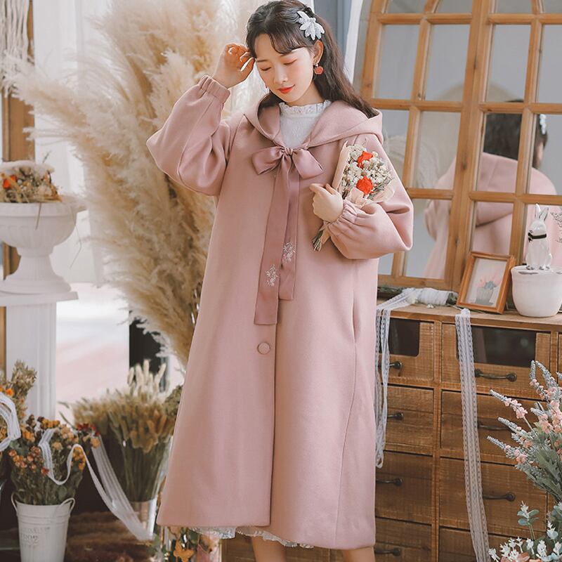 キルティング有り】チャイナ風コート トレンチコート アウター ラシャ  