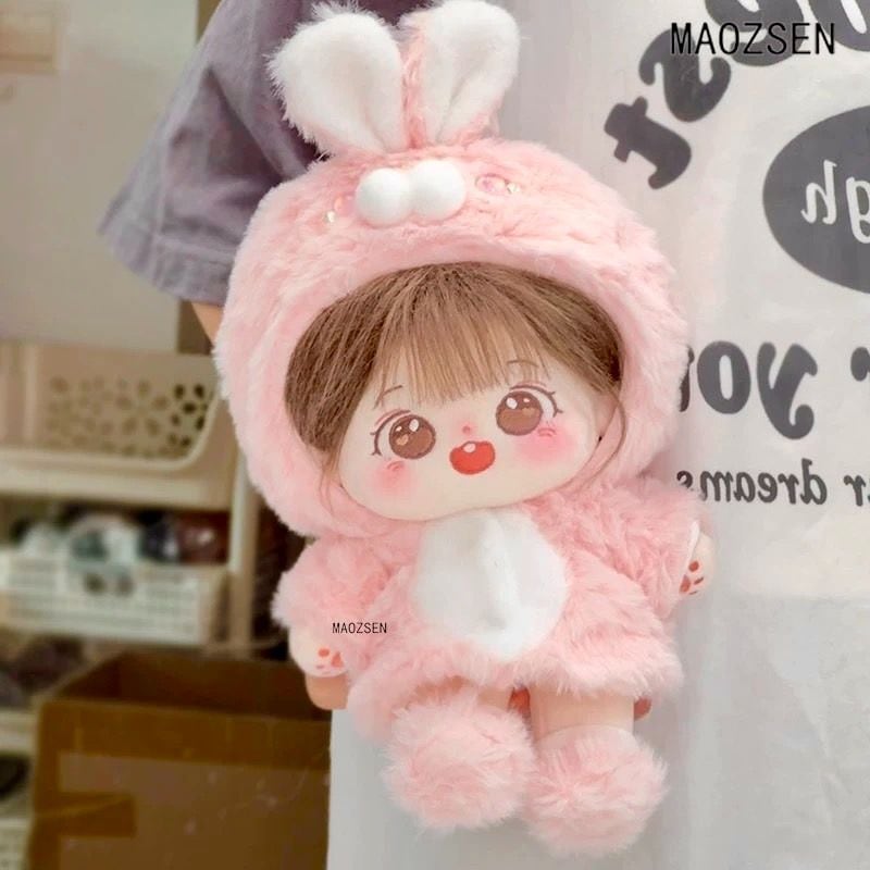 り　ぬい服着ぐるみ♡ウサちゃん2着 20cm】 靴付き かわいい ピンク うさぎ ぬい服 ぬいぐるみ用 服