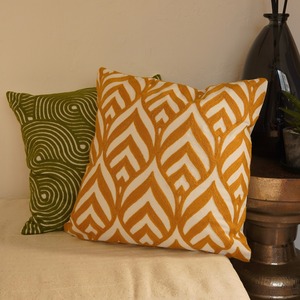 クッションカバー マスタード