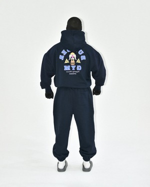 バーガージムジップパーカー ネイビー